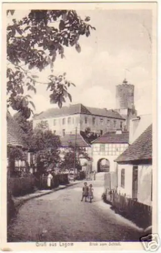 13914 Ak Gruß aus Lagow Blick zum Schloß 1913