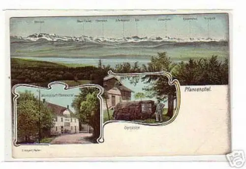 01111 Ak Schweiz Gasthaus Pfannenstiel um 1900