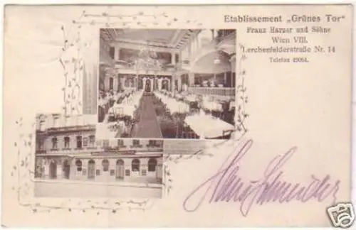 24909 Ak Wien Etablissement "Grünes Tor" 1913