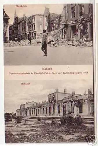 16007 Mehrbild Ak Kalisch Russisch Polen 1914