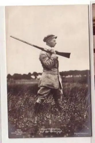 50073 Foto Ak Unser Kronprinz auf der Entenjagd um 1910