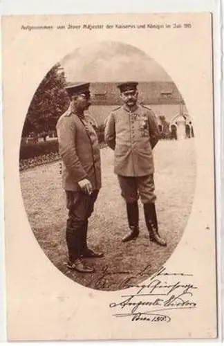 50887 Ak Kaiser Wilhelm II und Paul von Hindenburg 1915