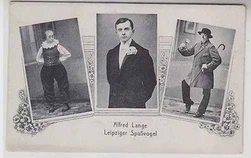 41167 Ak Alfred Lange Leipziger Spaßvogel Leipzig-Eutritzsch Wilhelmstr. 1920