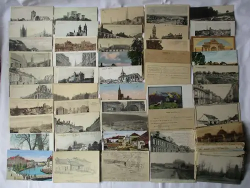 100 Ansichtskarten gelaufen als Feldpost im 1. Weltkrieg (108695)