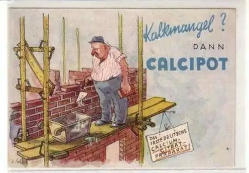 00700 Reklame Ak Kalkmangel? dann Calcipot 1959