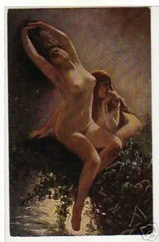 02907 Ak Erotik K.E. Makovsky "Nymphen" um 1920