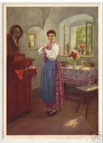 10951 Reklame Ak Indanthren Haus Leipzig um 1940