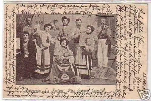 33770 Künstler Ak Musik Kapelle "La Fortuna" 1904