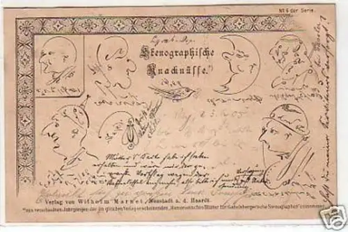 30493 Humor Ak Stenographische Knacknüsse 1905