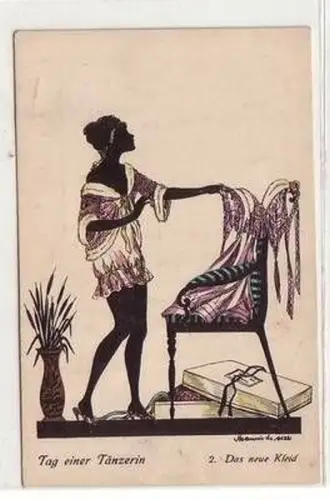 48136 Erotik Ak Tag einer Tänzerin um 1925