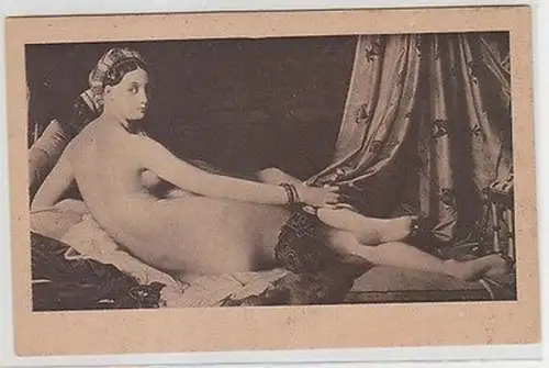 46738 Erotik Ak Frauenakt, Ingres: "Ruhende Odaliske" um 1930