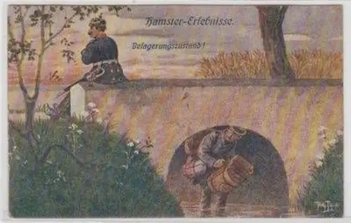 48140 Arthur Thiele Ak "Belagerungszustand!" 1919