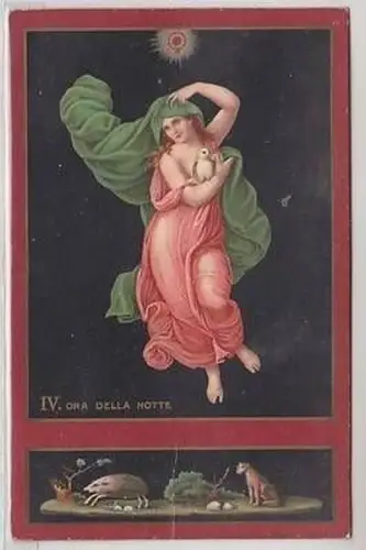 58337 Ak Kunst Italien Quarta ora della Notte um 1930