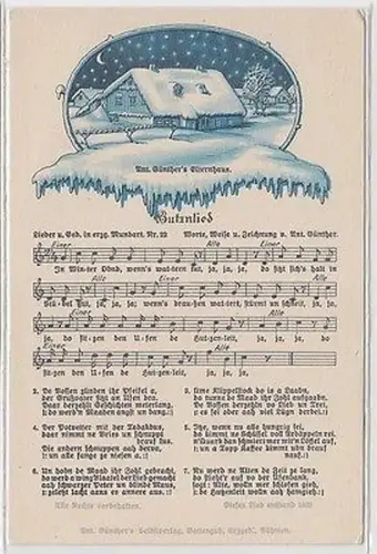 66827 Anton Günther Lied Ak "Hutznlied" um 1920