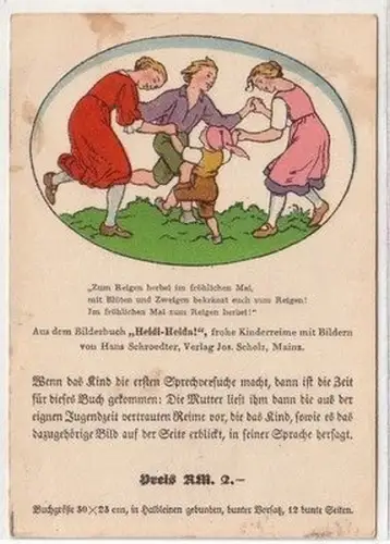 61022 Reklame Ak für das Bilderbuch "Heidi-Heida!" um 1930