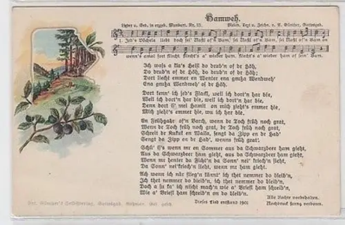 64360 Anton Günther Lied Ak "Hamweh" um 1920