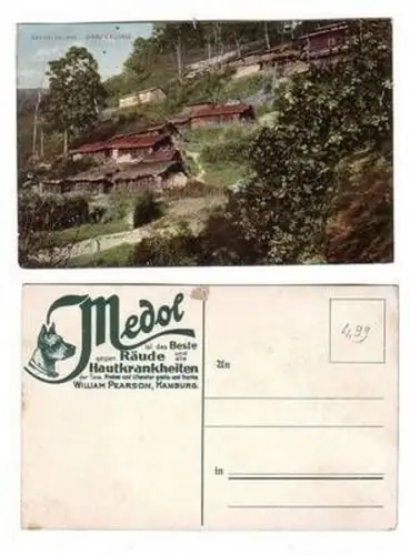 59382 Medol Reklame Ak Darjeeling Indien native Village um 1910