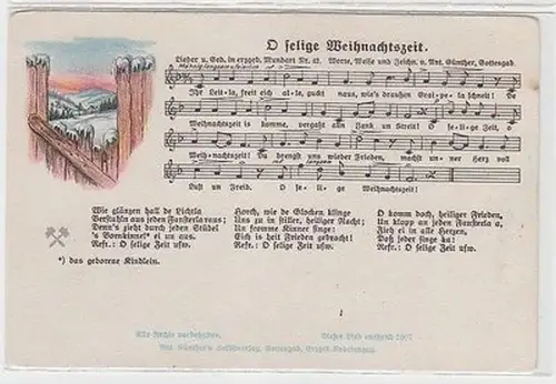 67158 Anton Günther Lied Ak "O selige Weihnachtszeit" um 1920