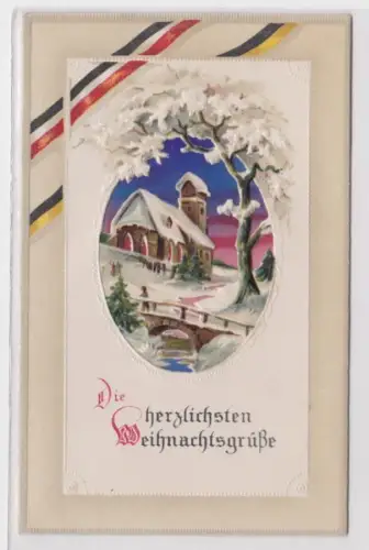 89995 geprägte Ak Die herzlichsten Weihnachtsgrüße um 1915