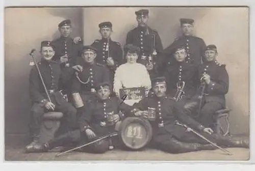50749 Foto Ak Riesa Reservisten Pioniere 1909