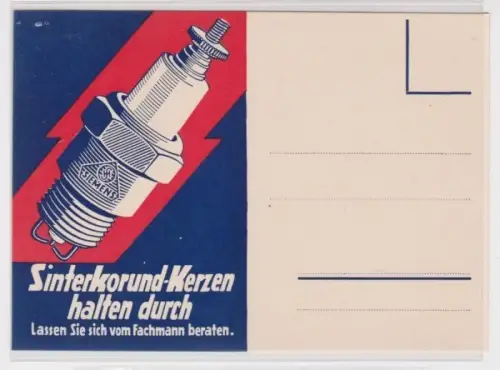 seltene Reklame Ak Siemens Sinterkor und -Kerzen halten durch um 1930