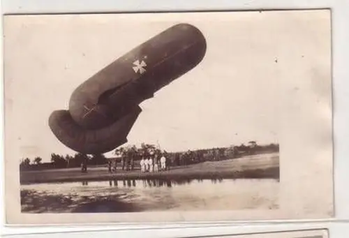 51671 Foto Ak Deutscher Beobachtungsballon aus dem 1. Weltkrieg