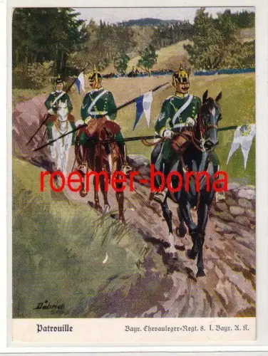 81244 Ak Bayr. Chevauleger Regt.8.I. Byr.A.K. Patrouille um 1930