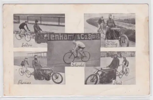 78893 Mehrbild Ak Sport Radrennen Steherrennen um 1920