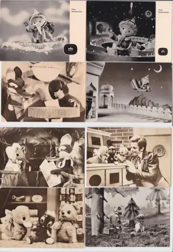 73974/8 Ak DDR Kinderfernsehen Berlin Sandmännchen usw. um 1970