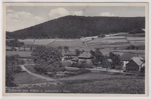 88361 AK Gasthaus zum Köhler bei Schwarza in Thüringen 1939