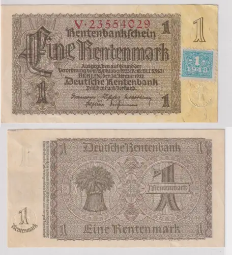 1 Mark Banknote DDR Deutsche Notenbank 1948 Kuponausgabe Ro.Nr.330 b (135608)