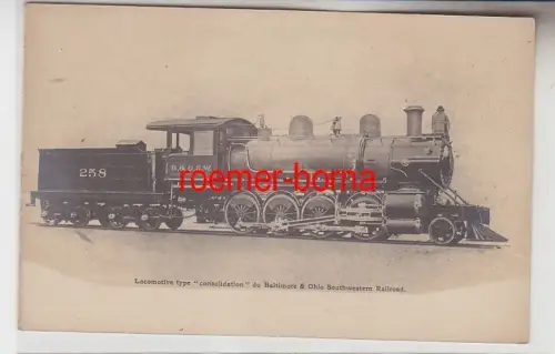 71786 Ak Dampf Lokomotive Baltimore & Ohio Southwestern Railroad um 1910