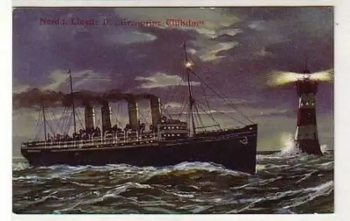 35749 Ak Norddt. Lloyd Dampfer "Kronprinz Wilhelm" 1910