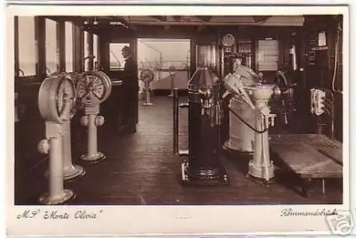 18248 Ak Schiff M.S. "Monte Olivia" Kommandobrücke 1935