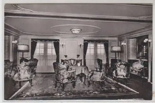 48733 Ak Dampfer M.S. "New York" Damenzimmer um 1930