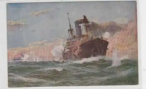 37246 Ak Deutsches U Boot im Gefecht 1917