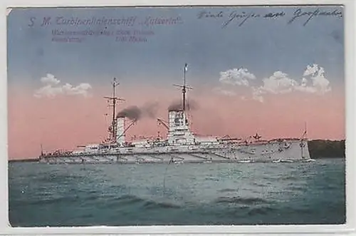 63947 Ak S.M. Turbinenlinienschiff "Kaiserin" 1918