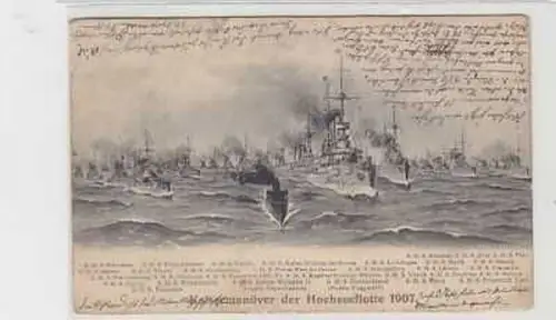 05772 Ak Kaisermanöver der Hochseeflotte 1907