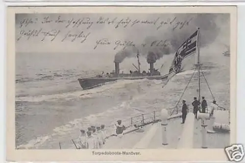 18544 Ak Torpedoboots Manöver 1917