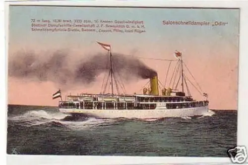 29086 Ak Salonschnelldampfer "Odin" 1925