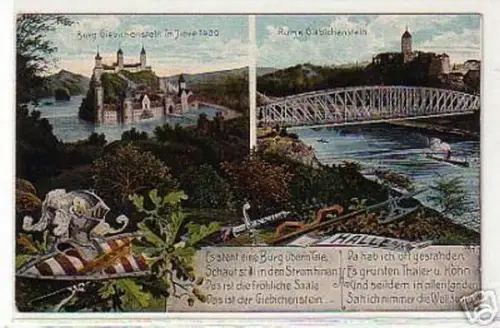 08950 Ak Halle a.S. Burg Giebichenstein um 1910