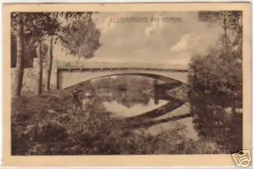 18250 Ak Elsterbrücke bei Ostrau 1913