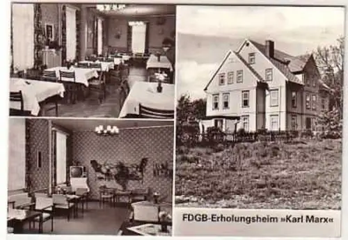 38345 Ak Hasselfelde FDGB Erholungsheim "Karl Marx"1982
