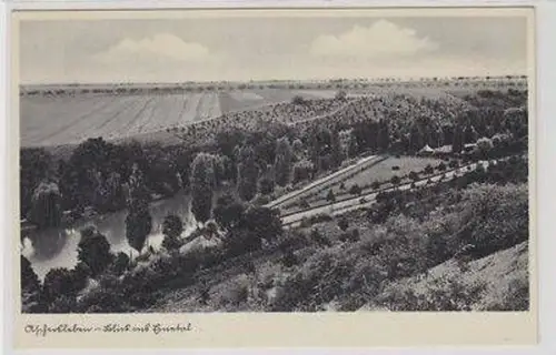 43746 Ak Aschersleben Blick ins Einetal um 1930