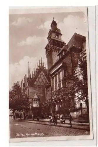 46698 Ak Zeitz am Rathaus 1931