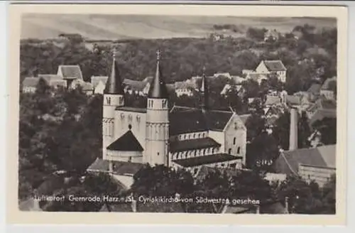 43550 Ak Luftkurort Gernrode Harz Cyriakikirche 1956