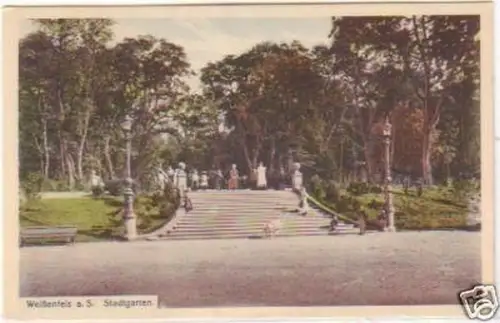 27372 Ak Weissenfels an der Saale Stadtgarten 1916