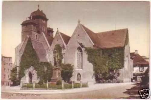 26210 Ak Gruß aus Zeitz Michaeliskirche um 1920