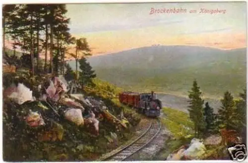 19659 Ak Brockenbahn am Königsberg um 1920