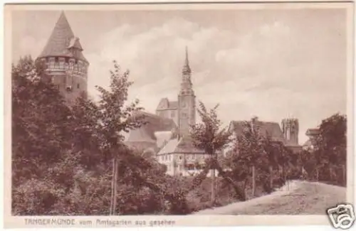 19666 Ak Tangermünde vom Amtsgarten aus um 1920